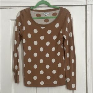 Old Navy Tan Fitted Long Sleeve Tee
